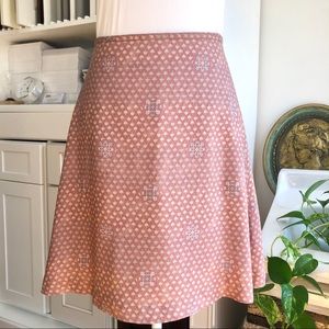 Dainty flower pattern A line skirt -M